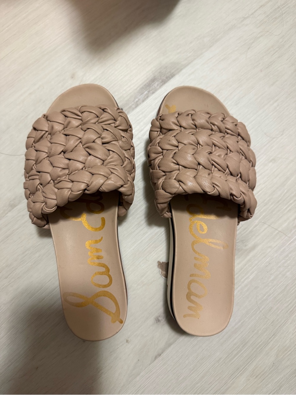 Sam Edelman Women's Braided Slide Sandals - Taupe